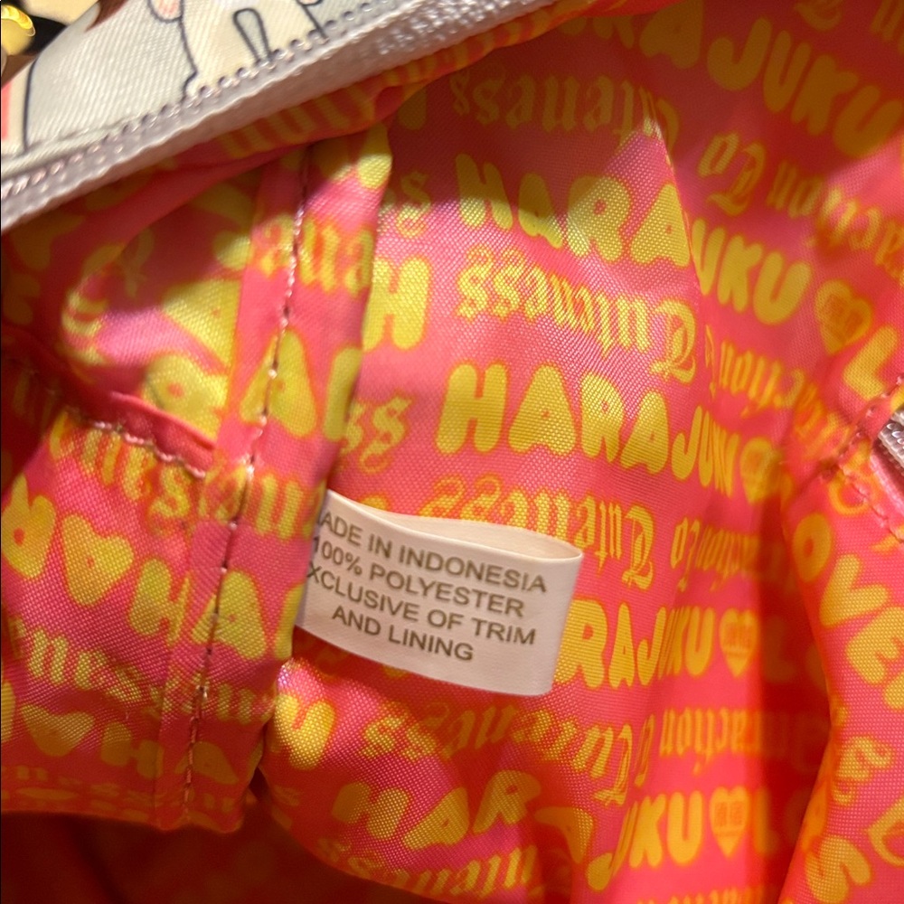 Harajuku Lovers POPPIN Meow Madness school work travel Bag Purse Tote - Picture 9 of 9